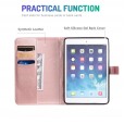 iPad 2 & iPad 3 & iPad 4 9.7 inches Case,Sunflower Embossed Pattern kickstand Magnetic Flip Leather Protective Cover with Card/Cash Holder