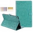Samsung Galaxy Tab S6 Lite 10.4 SM-P610 (10.4 inches) Case,Sunflower Embossed Pattern kickstand Magnetic Flip Leather Protective Cover with Card/Cash Holder