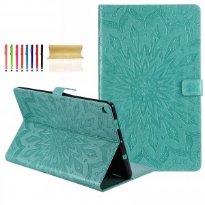 Samsung Galaxy Tab S6 Lite 10.4 SM-P610 (10.4 inches) Case,Sunflower Embossed Pattern kickstand Magnetic Flip Leather Protective Cover with Card/Cash Holder, For Samsung Tab S6 Lite 10.4 (2020)/Samsung Tab S6 Lite 10.4 P610/Samsung Tab S6 Lite 10.4 P615