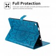 Samsung Galaxy Tab A 10.1 (2016) T580/T585 Case,Sunflower Embossed Pattern kickstand Magnetic Flip Leather Protective Cover with Card/Cash Holder