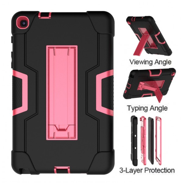 Samsung Galaxy Tab A 8.0 2019 SM-P200/P205 Tablet Case,Rugged Heavy Duty Hybrid PC Dual Layer Shockproof Kickstand Without Screen Protector Kids Friendly