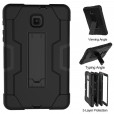Samsung Galaxy Tab A 8.0 2018 SM-T387 Tablet Case,Rugged Heavy Duty Hybrid PC Dual Layer Shockproof Without Screen Protector Kickstand Kids Friendly
