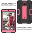 Samsung Galaxy Tab A 8.0 2018 SM-T387 Tablet Case,Rugged Heavy Duty Hybrid PC Dual Layer Shockproof Without Screen Protector Kickstand Kids Friendly
