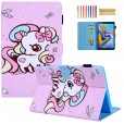Smart Case for Apple iPad mini 6th Generation 8.3-inch (2021),Magnetic Card Wallet Pattern Hybrid Rubber Case PU Leather Stand Shockproof Automatic wake/sleep Cover,Candy and Horse