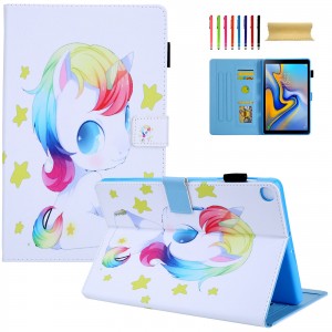 Cute Cartoon Pattern Protective Folio Tablet Case, For Samsung Tab A 8.0 (2019)/Samsung Tab A 8.0 T290/Samsung Tab A 8.0 T295