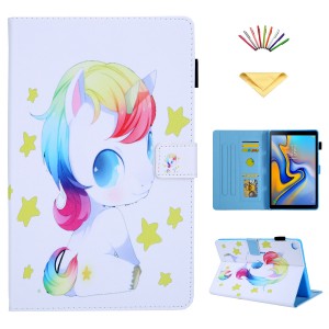 Cute Cartoon Pattern Protective Folio Tablet Case, For Samsung Tab a 10.1