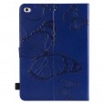 iPad 10.2 inch (8th Generation 2020/ 7th Generation 2019) Case, Embossed Butterfly Leather Folio Stand Cover Case with Card Slots Wallet Cover