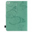 iPad 10.2 inch (8th Generation 2020/ 7th Generation 2019) Case, Embossed Butterfly Leather Folio Stand Cover Case with Card Slots Wallet Cover