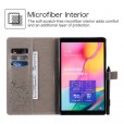 Lenovo Tab M10 FHD Plus 10.3 inch TB-X606F Case, Embossed Butterfly Leather Folio Stand Cover Case with Card Slots Wallet Cover