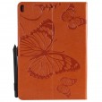 iPad Pro 10.5 Case, Embossed Butterfly Pattern Magnetic Flip Leather Folio Stand with Card Slots Wallet Cover