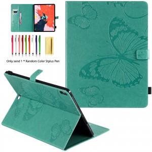 iPad Pro (11-inch, 2nd generation) 2020 Case, Embossed Butterfly Pattern Magnetic Flip Leather Folio Stand with Card Slots Wallet Cover, For IPad Pro 11 2018/IPad Pro 11 2020