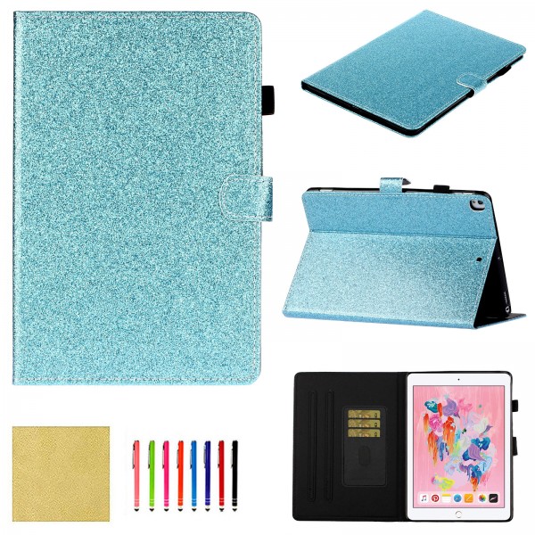iPad 10.2 inch (8th Generation 2020/ 7th Generation 2019) Case, Bling Leather Lightweight Shockproof Super Protective Kickstand Cover with Pencil Holder