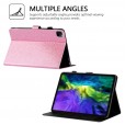 iPad Pro (11-inch, 2nd generation) 2020 Case,Bling Leather Lightweight Shockproof Super Protective Kickstand Cover with Pencil Holder