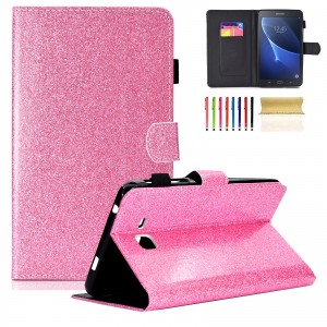 Samsung Galaxy Tab A 7.0 (2016 Release) T280/T285 Case,Bling Leather Lightweight Shockproof Super Protective Kickstand Cover with Pencil Holder, For Samsung Tab A 7.0 (2016)/Samsung Tab A 7.0 T280/Samsung Tab A 7.0 T285