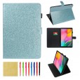 Samsung Galaxy Tab A 10.1 (2016) T580 T585 Case,Bling Leather Lightweight Shockproof Super Protective Kickstand Cover with Pencil Holder