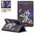 Samsung Galaxy Tab A with S Pen 8.0 SM-P200 (Wi-Fi) SM-P205 (LTE) Case, Pattern Stand PU Leather with Card Pockets Wallet Cover