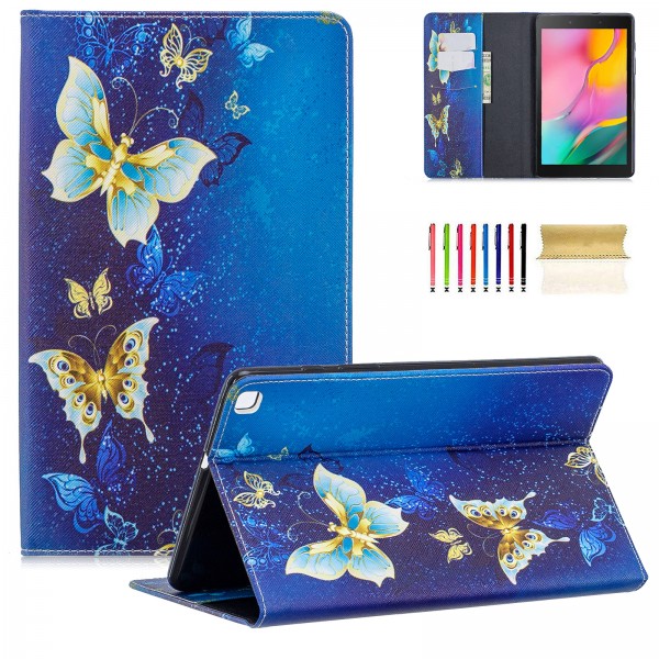 Samsung Galaxy Tab A 8.0 2019 (SM-T290/SM-T295/SM-T297) Case, Pattern Stand PU Leather with Card Pockets Wallet Cover