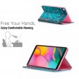 Samsung Galaxy Tab A 10.1 inch 2019 Model SM-T510 SM-T515 Case, Pattern Stand PU Leather with Card Pockets Wallet Cover
