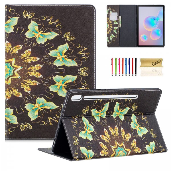 Samsung Galaxy Tab S6 10.5 inch 2019 SM-T860/T865/T867 Case,Pattern Stand PU Leather with Card Pockets Wallet Cover