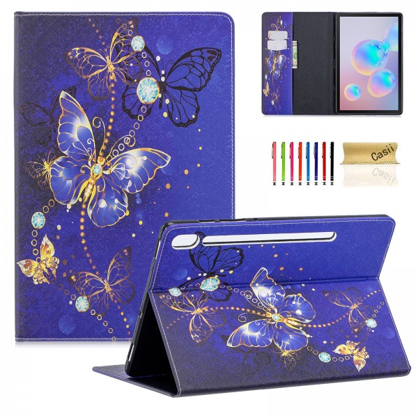 Samsung Galaxy Tab S6 10.5 inch 2019 SM-T860/T865/T867 Case,Pattern Stand PU Leather with Card Pockets Wallet Cover