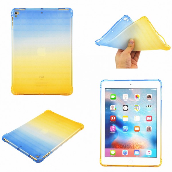 iPad Air 1st Generation Case,Soft TPU Silicone Gradient Shockproof Anti-scratch Protection Drop Proof Back Cover
