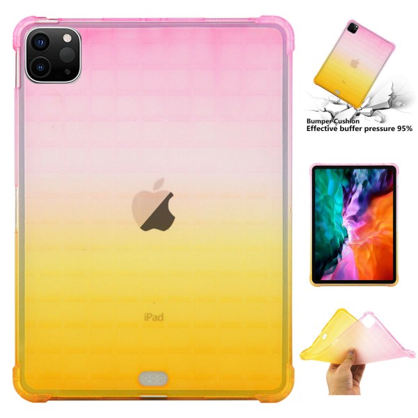 iPad Pro (11-inch, 2nd generation) 2020 & Air 2020 (4th generation) Case, Soft  Silicone Gradient Shockproof Anti-scratch Protection Drop Proof Back Cover