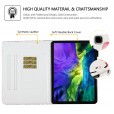 iPad Pro (11-inch, 2nd generation) 2020 Tablet Case,Synthetic Leather Smart Stand Wallet Fold Cover with Auto Wake Sleep /Stylus Pen