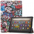 New Kindle Fire HD 10 Tablet 2021 Cover, Fire HD 10 Plus Tablet 2021 Case, Auto Wake Sleep Anti-Scratch Hard PC Back Cover Case for All New Fire HD 10 & Fire HD 10 Plus Tablet, Graffiti