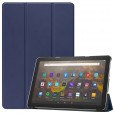 Smart Cover Case for Amazon Kindle Fire HD 10/10 Plus 11th Generation 2021 Release, PU Leather Slim Lightweight Trifold Stand Auto Sleep/Wake Cover Case for Fire HD 10.1 Inch 2021, Blue