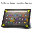 Amazon Kindle Fire HD 10.1 inch 2021(11th Generation)&HD 10 Plus Case , Slim Folding Trifold Stand Smart with Auto Sleep Wake Cover