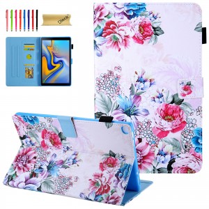 Samsung Galaxy Tab A 10.1 inch 2019 SM-T510 SM-T515 Case ,Pattern Stand Card Pocket Multi-Angle Stand Auto Wake/Sleep Leather Cover, For Samsung Tab a 10.1