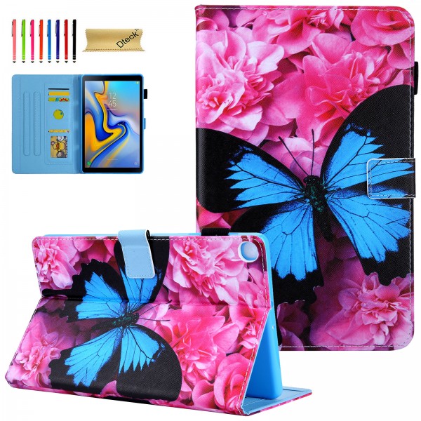 Samsung Galaxy Tab A 10.1 inch 2019 SM-T510 SM-T515 Case ,Pattern Stand Card Pocket Multi-Angle Stand Auto Wake/Sleep Leather Cover
