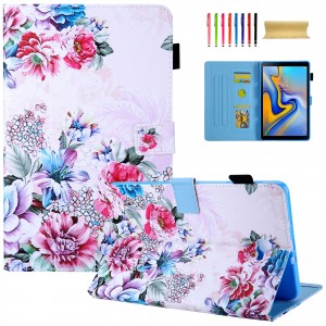 Samsung Galaxy Tab A 10.1 (2016) T580 T585 Case,Pattern Stand Card Pocket Multi-Angle Stand Auto Wake/Sleep Leather Cover, For Samsung Tab A 10.1