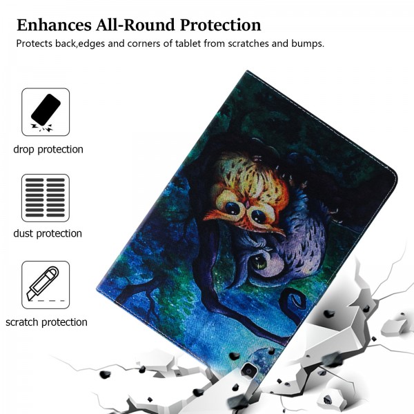 Samsung Galaxy Tab A 8.0 2019 (SM-T290/SM-T295/SM-T297) Case, Pattern PU Leather Folio Folding Card Pocket Stand Protective Cover