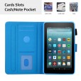 Amazon Fire HD 8 Inch 8th/7th/6th Generation 2018/2017/2016 Case,Premium PU Leather Folio Stand Smart Cover with Card Holders & Auto Wake/Sleep