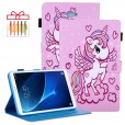 Samsung Galaxy Tab A 10.1 (2016) T580 T585 Case,Premium PU Leather Folio Stand Smart Cover with Card Holders & Auto Wake/Sleep