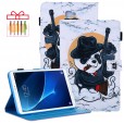 Samsung Galaxy Tab A 10.1 (2016) T580 T585 Case,Premium PU Leather Folio Stand Smart Cover with Card Holders & Auto Wake/Sleep