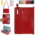 iPad 10.2 inch (8th Generation 2020/ 7th Generation 2019)Premium PU Leather Magneitc Flip Stand Smart Wallet Case [Shoulder Strap], Envelope Bag Case