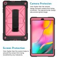 Samsung Galaxy Tab A 10.1 inches 2019 T510/T515 Case,Heavy Duty Rugged 3 Layer Protection Kickstand with Shoulder Strap Hand Strap Shockproof Cover