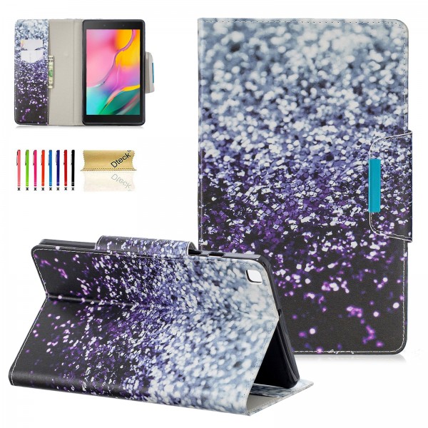 Samsung Galaxy Tab A 8.0 2019 (SM-T290/SM-T295/SM-T297) Case,Pattern Premium PU Leather Multi-Angle Folio Stand Smart Wallet Pencil Holder Cover