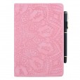 Samsung Galaxy Tab A 8.0 2019 (SM-T290/SM-T295/SM-T297) Case,Matte Embossed Flower PU Leather Multi-Angle Stand Folio Slim Cover