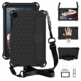 Samsung Galaxy Tab A 10.1 inch 2019 SM-T510 SM-T515 Case ,Heavy Duty Kids Safe Kickstand Removable Shoulder Strap/Flexible Handle Strap Cover