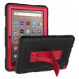 Amazon Kindle Fire HD 8 / HD 8 Plus Tablet (10th Generation, 2020 Release) Case,Heavy Duty Shockproof Rugged Kids Friendly Built-in Kickstand with Pen Holder Cover