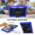 iPad 10.2" Case, iPad 8th Gen / iPad 7th Gen Case, Heavy Duty Rugged 3 Layer Full Body Shockproof Protective Covers with 360 Rotate Stand /Hand Strap/ Should Belt /Pencil Holder,Z_Blue