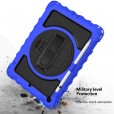 iPad 10.2" Case, iPad 8th Gen / iPad 7th Gen Case, Heavy Duty Rugged 3 Layer Full Body Shockproof Protective Covers with 360 Rotate Stand /Hand Strap/ Should Belt /Pencil Holder,Z_Blue