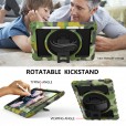 iPad 10.2" Case, iPad 8th Gen / iPad 7th Gen Case, Heavy Duty Rugged 3 Layer Full Body Shockproof Protective Covers with 360 Rotate Stand /Hand Strap/ Should Belt /Pencil Holder,Z_Camouflage