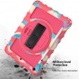 iPad 10.2 Case, iPad 8th Gen / iPad 7th Gen Case, Heavy Duty Rugged 3 Layer Full Body Shockproof Protective Covers with 360 Rotate Stand /Hand Strap/ Should Belt /Pencil Holder,Z_Color Rose