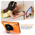 iPad 10.2 inch (8th Generation 2020/7th Generation 2019) ,Heavy Duty Rugged Shockproof Case with 360 Rotatable Kickstand Handle Strap Shoulder Strap Pencil Holder