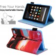 Amazon Fire HD 10 Tablet (5th Gen 2015 /7th Gen 2017/9th Generation 2019) Case,Pattern Leather Wallet Stand Smart Cover with Auto Wake Sleep/Stylus Pen