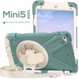iPad Mini1 & Mini2& Mini3 & Mini4& Mini5 Case,Heavy Duty Rugged with Rotatable Kickstand Hand Strap and Shoulder Strap Safe Kids Cover